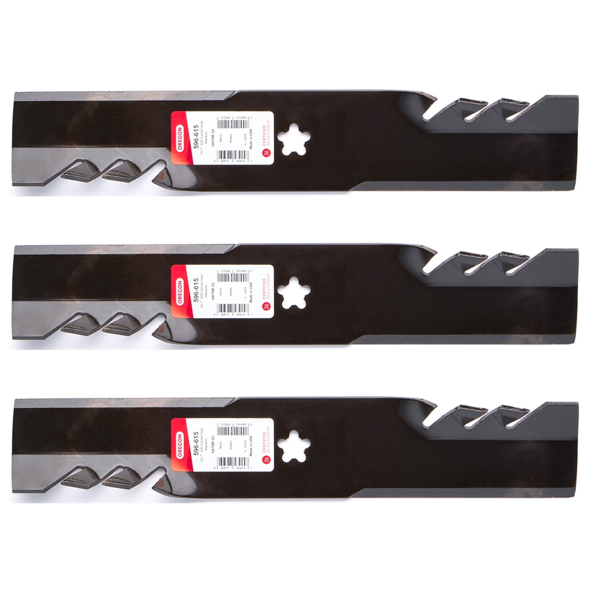 3PK Oregon 596-615 G5 Gator Blades for 48" Craftsman 173920, 173921 ...