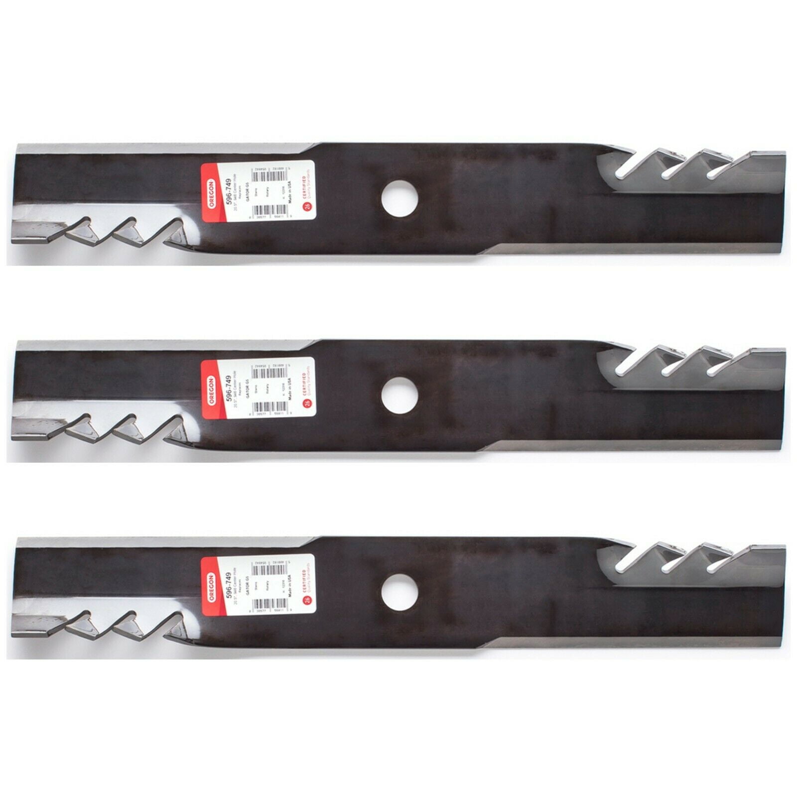 3PK Oregon 596-749 G5 Gator Blade for Exmark 60” Lazer Z X