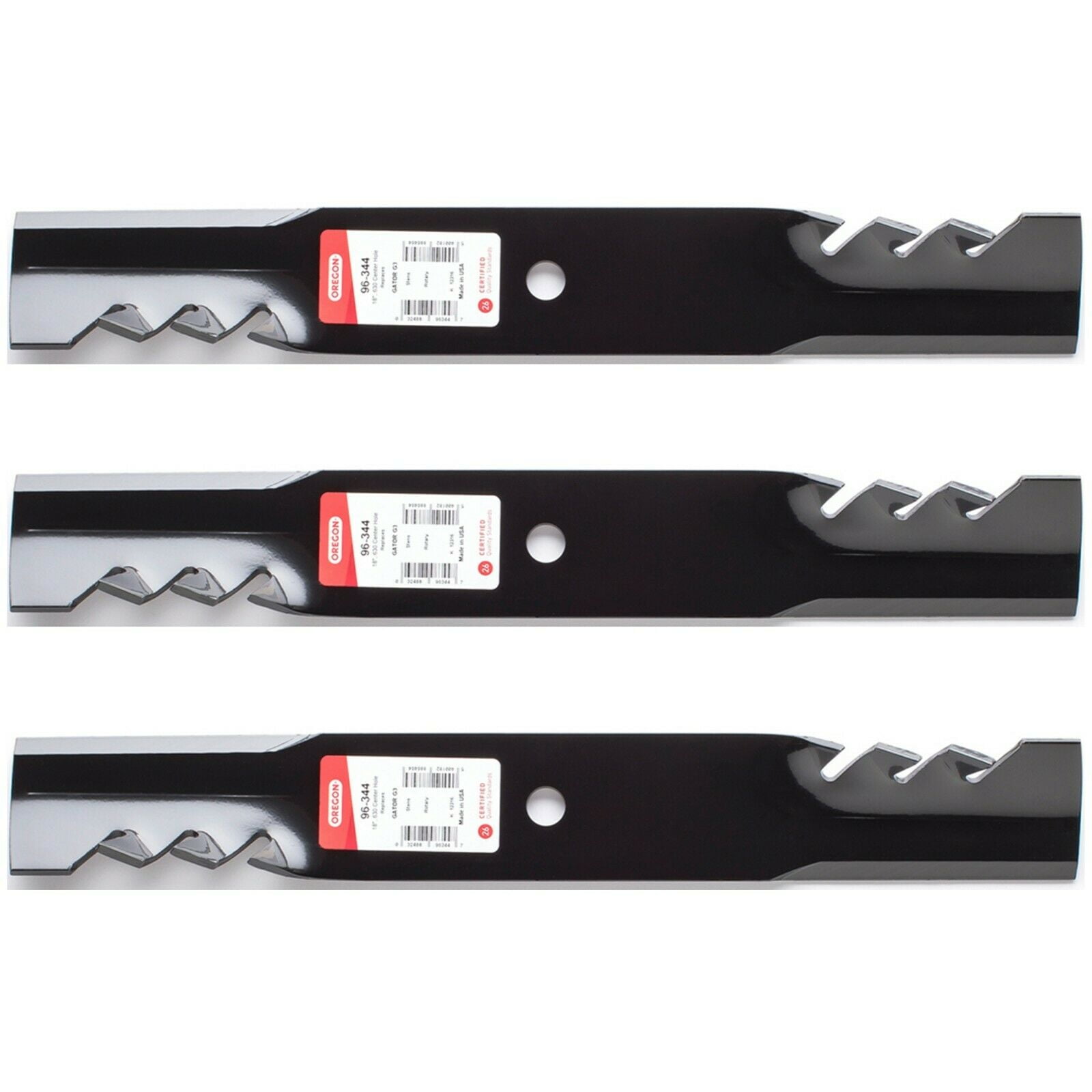 Oregon 96-344 Gator G3 Lawn Mower Blades - 18" Length, Fits Exmark, Scag, Toro, Ferris & More