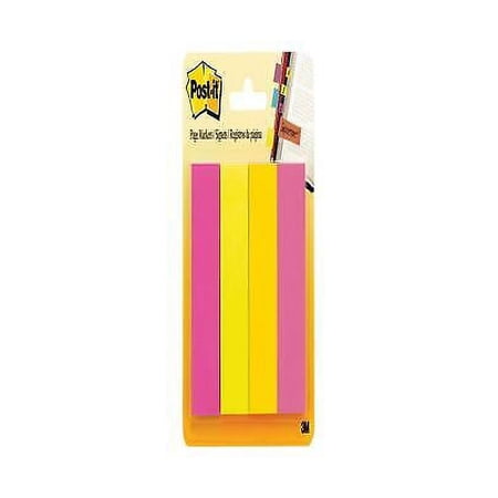 3PK Page Flag Markers, Assorted Brights, 50 Strips/Pad, 4 Pads/Pack