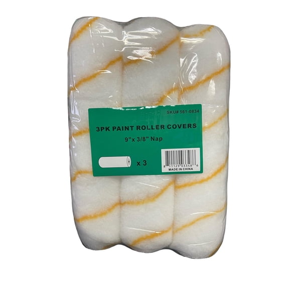 3PK Paint Roller Covers