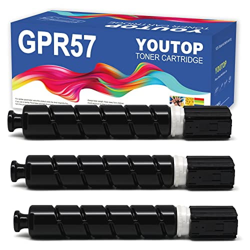 3PK Remanfactured GPR-57 GPR57 Black Toner Cartridge Replacement for Canon imageRunner Advance 4525i 4535i 4545i 4551i (0473C003)