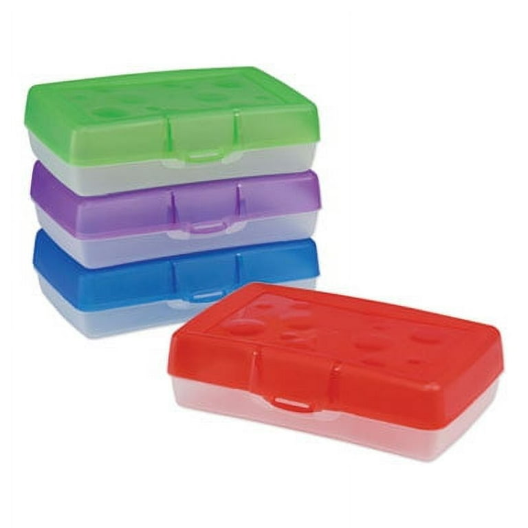 Pencil Box, 8.38 x 5.63 x 2.5, Randomly Assorted Colors Pencil Box, 8.38 x 5.63 x 2.5, Randomly Assorted Colors