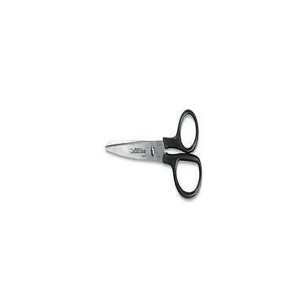 3PK Straight Contract Scissors, 8" Long, 3" Cut Length, Black Straight Handle