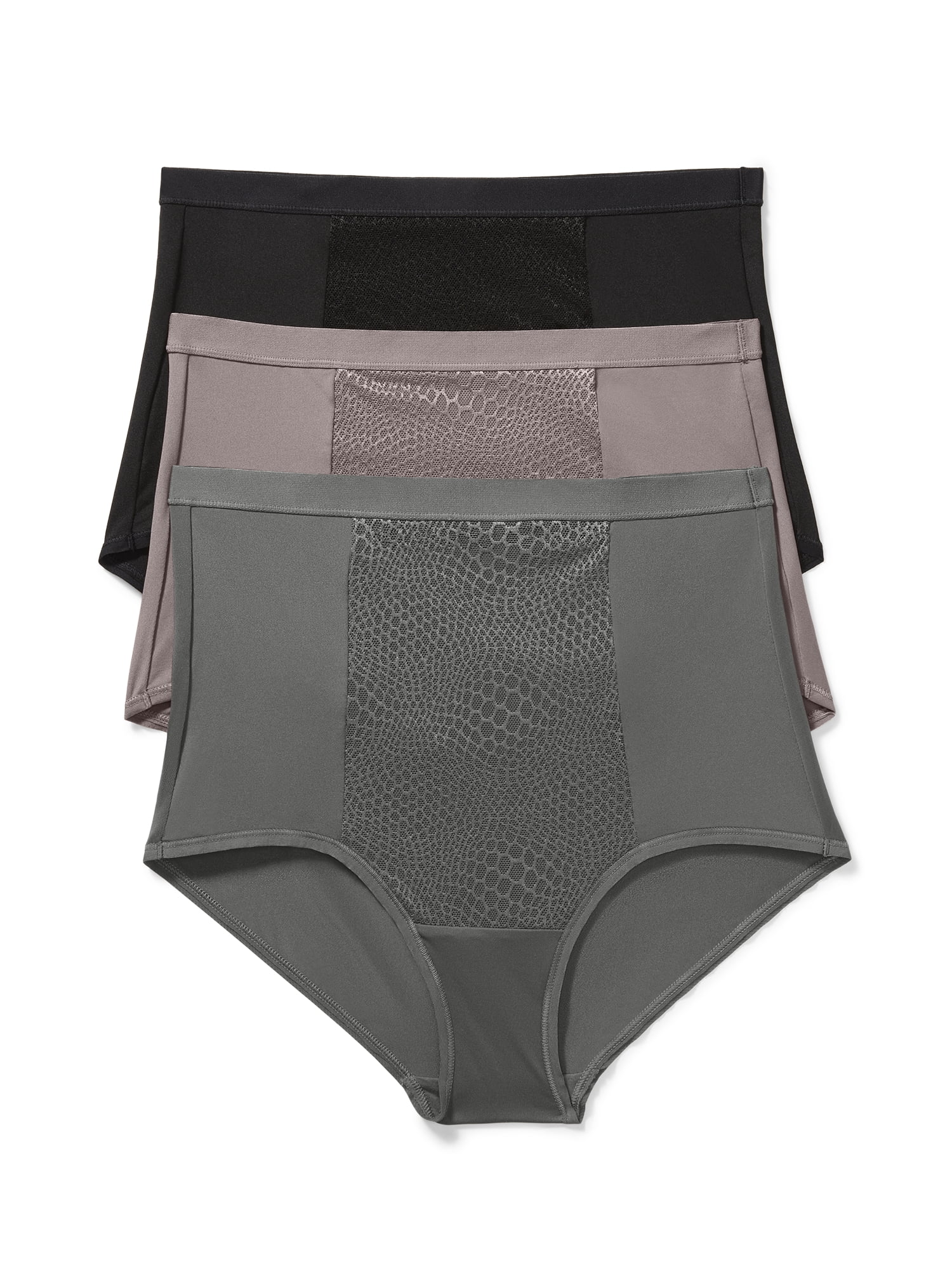 Warners® Blissful Benefits Women's Tummy-Smoothing Comfort High Waist Microfiber 3-Pack Brief S-3XL