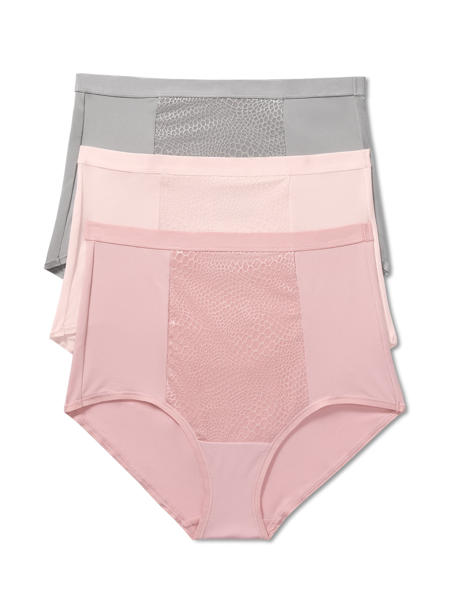 Warners® Blissful Benefits Women's Tummy-Smoothing Comfort High Waist Microfiber 3-Pack Brief S-3XL