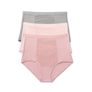 Warners  Blissful Benefits Women's Tummy-Smoothing Comfort High Waist Microfiber 3-Pack Brief S-3XL