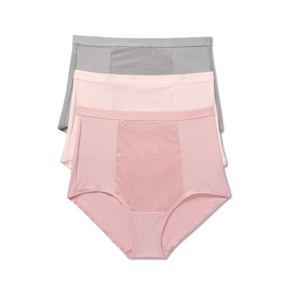 Warners® Blissful Benefits Women's Tummy-Smoothing Comfort High Waist Microfiber 3-Pack Brief S-3XL