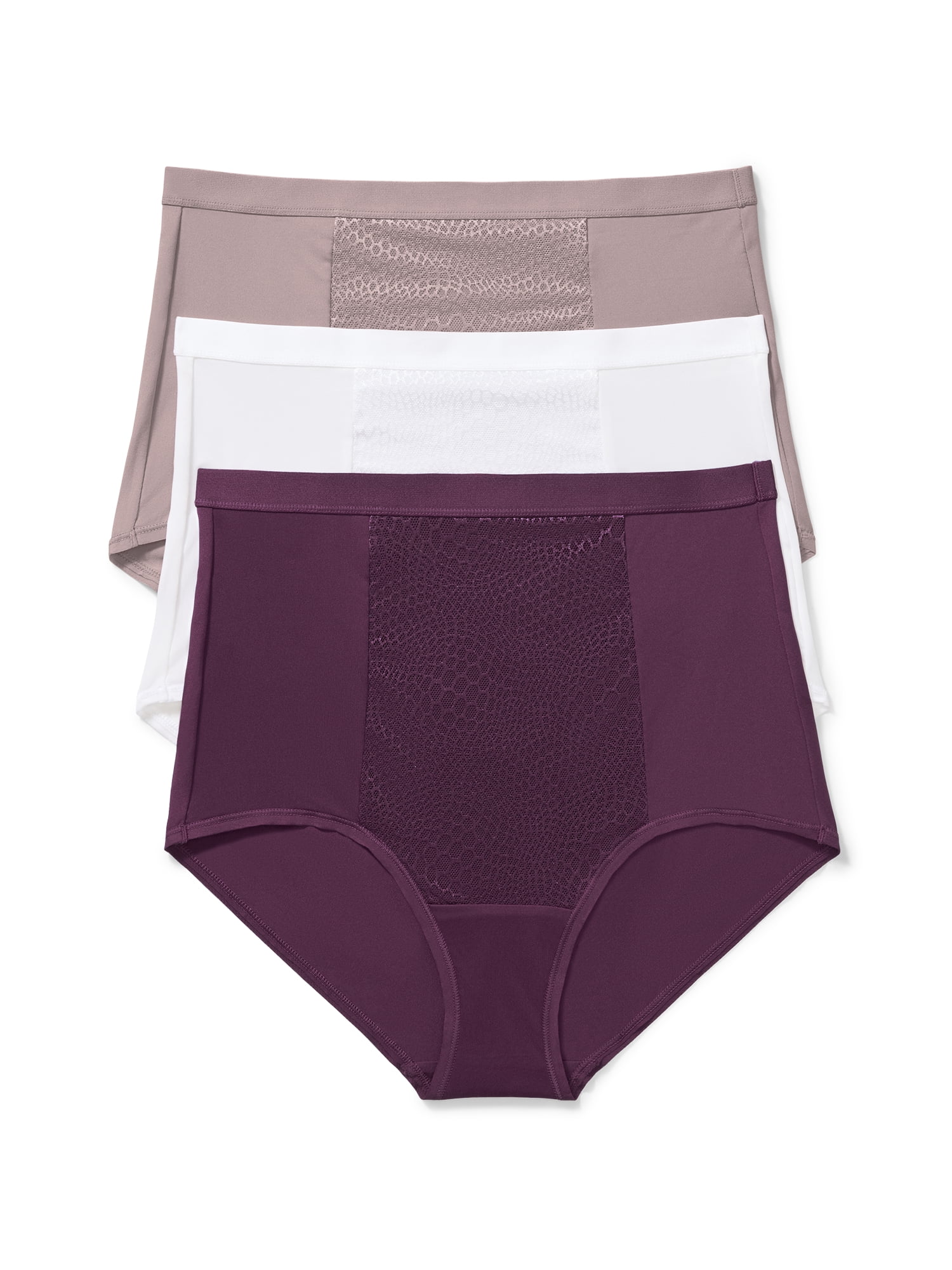 Warners® Blissful Benefits Women's Tummy-Smoothing Comfort High Waist Microfiber 3-Pack Brief S-3XL