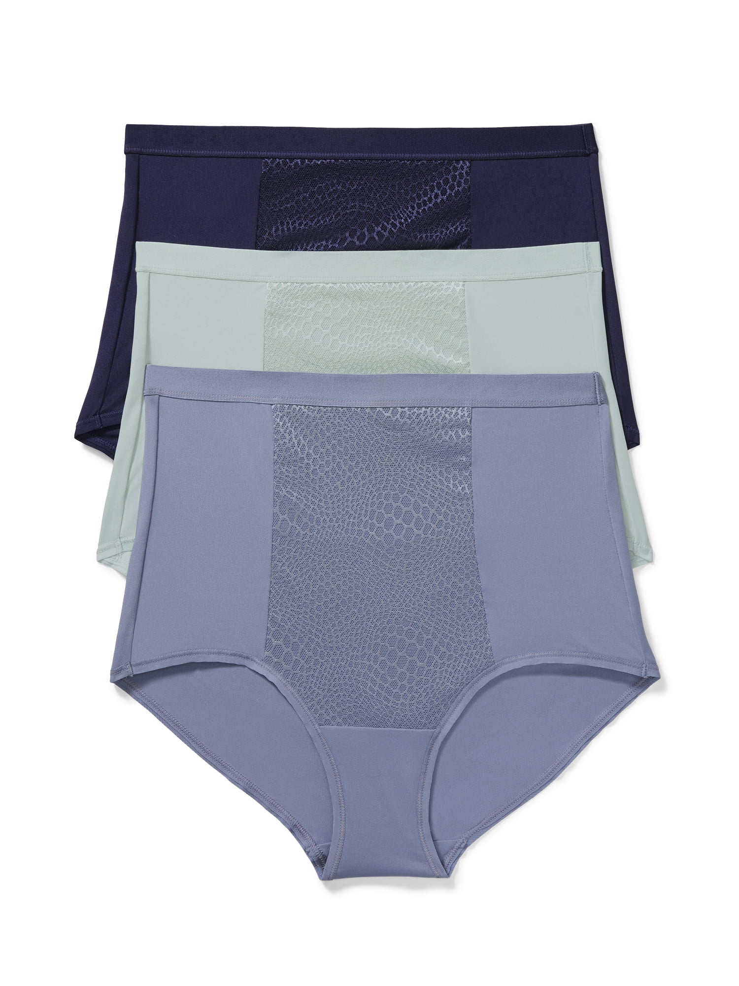 Warners® Blissful Benefits Women's Tummy-Smoothing Comfort High Waist Microfiber 3-Pack Brief S-3XL