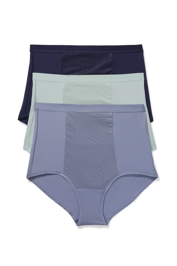 Warners® Blissful Benefits Women's Tummy-Smoothing Comfort High Waist Microfiber 3-Pack Brief S-3XL