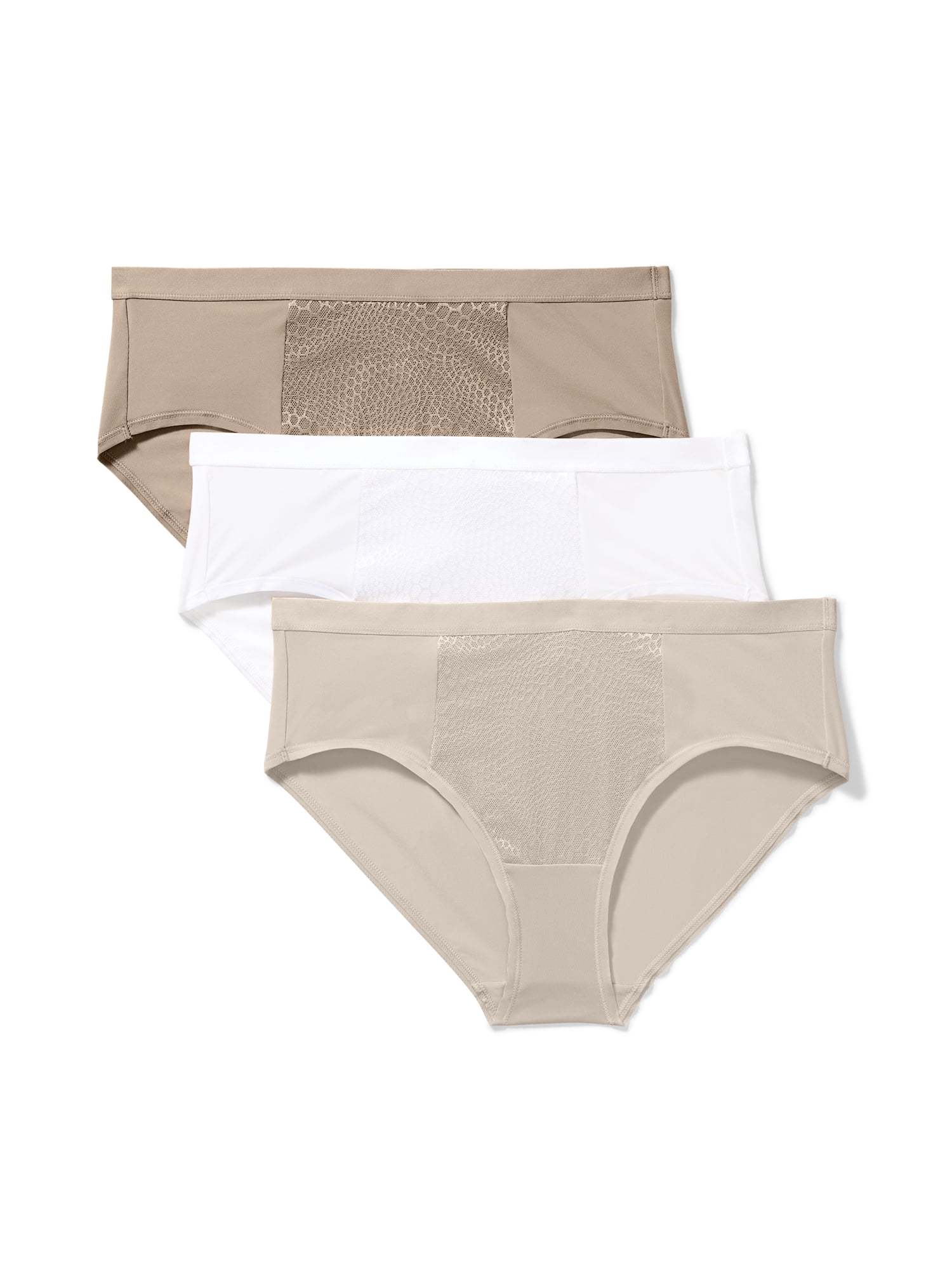 Warners® Blissful Benefits Women's Tummy-Smoothing Mid-Waist Microfiber 3-Pack Hipster S-3XL