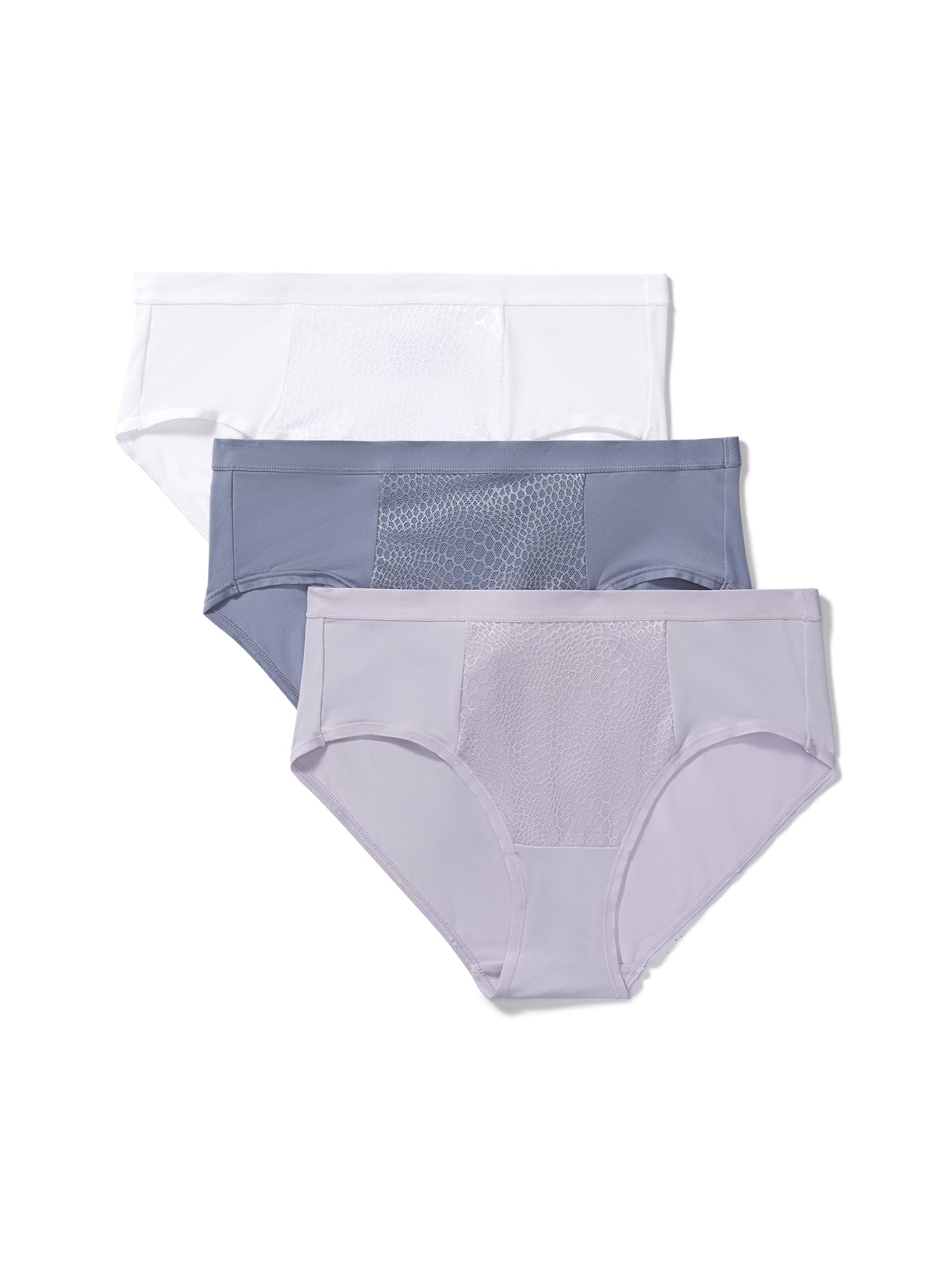 Warners® Blissful Benefits Women's Tummy-Smoothing Mid-Waist Microfiber 3-Pack Hipster S-3XL