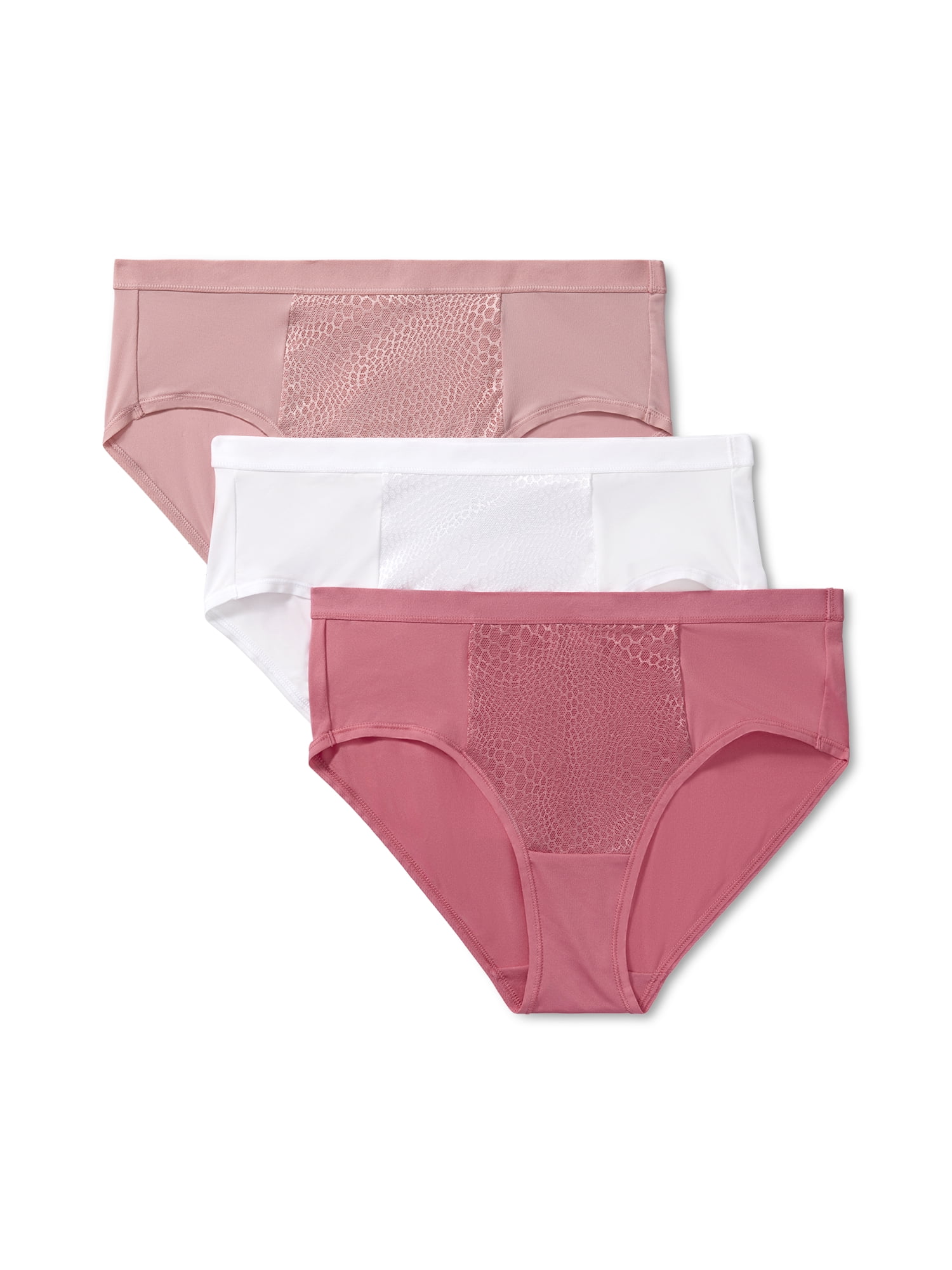 Warners® Blissful Benefits Women's Tummy-Smoothing Mid-Waist Microfiber 3-Pack Hipster S-3XL