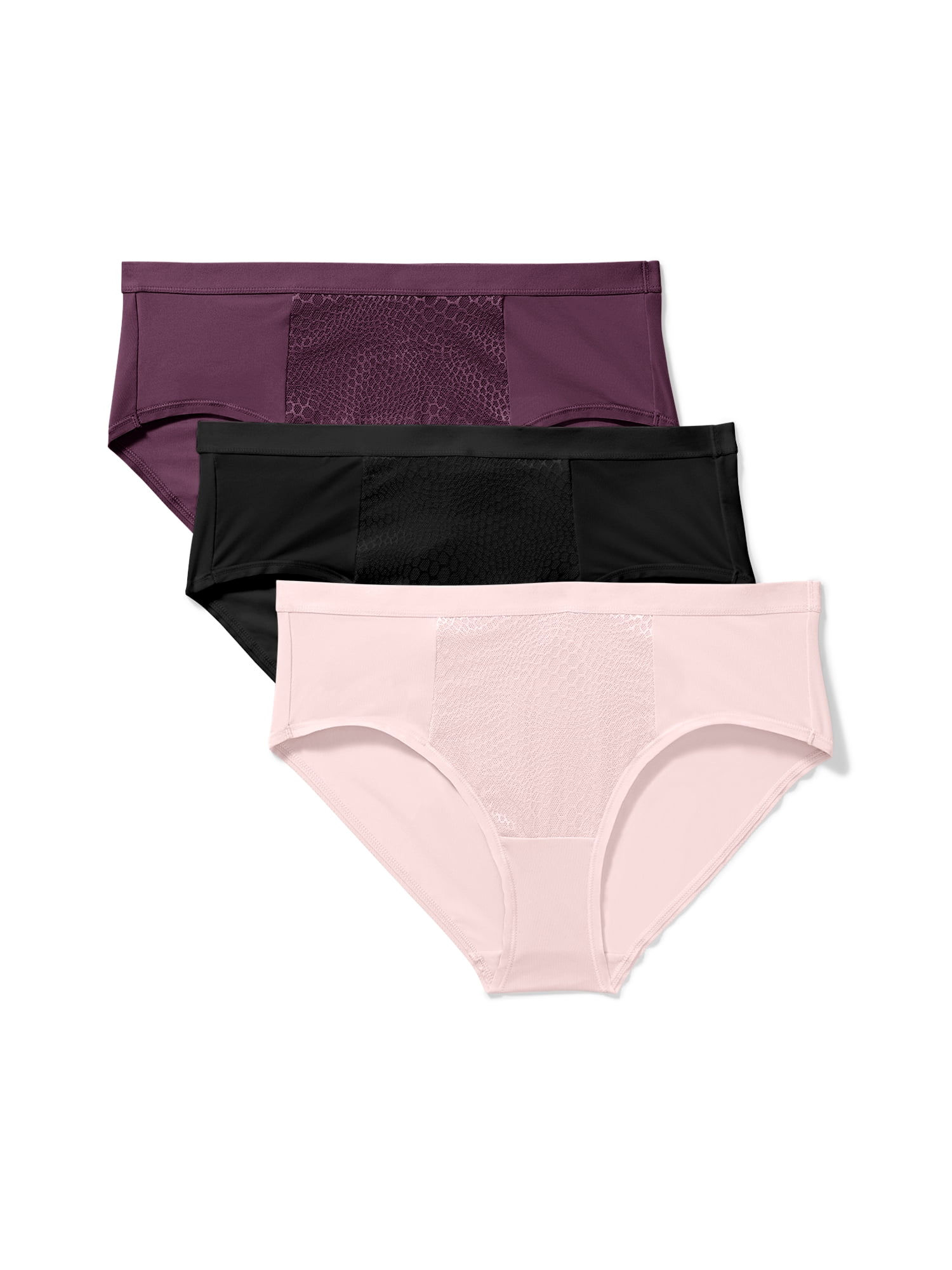 Warners® Blissful Benefits Women's Tummy-Smoothing Mid-Waist Microfiber 3-Pack Hipster S-3XL
