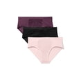 thumbnail image 1 of Warners® Blissful Benefits Women's Tummy-Smoothing Mid-Waist Microfiber 3-Pack Hipster S-3XL, 1 of 5