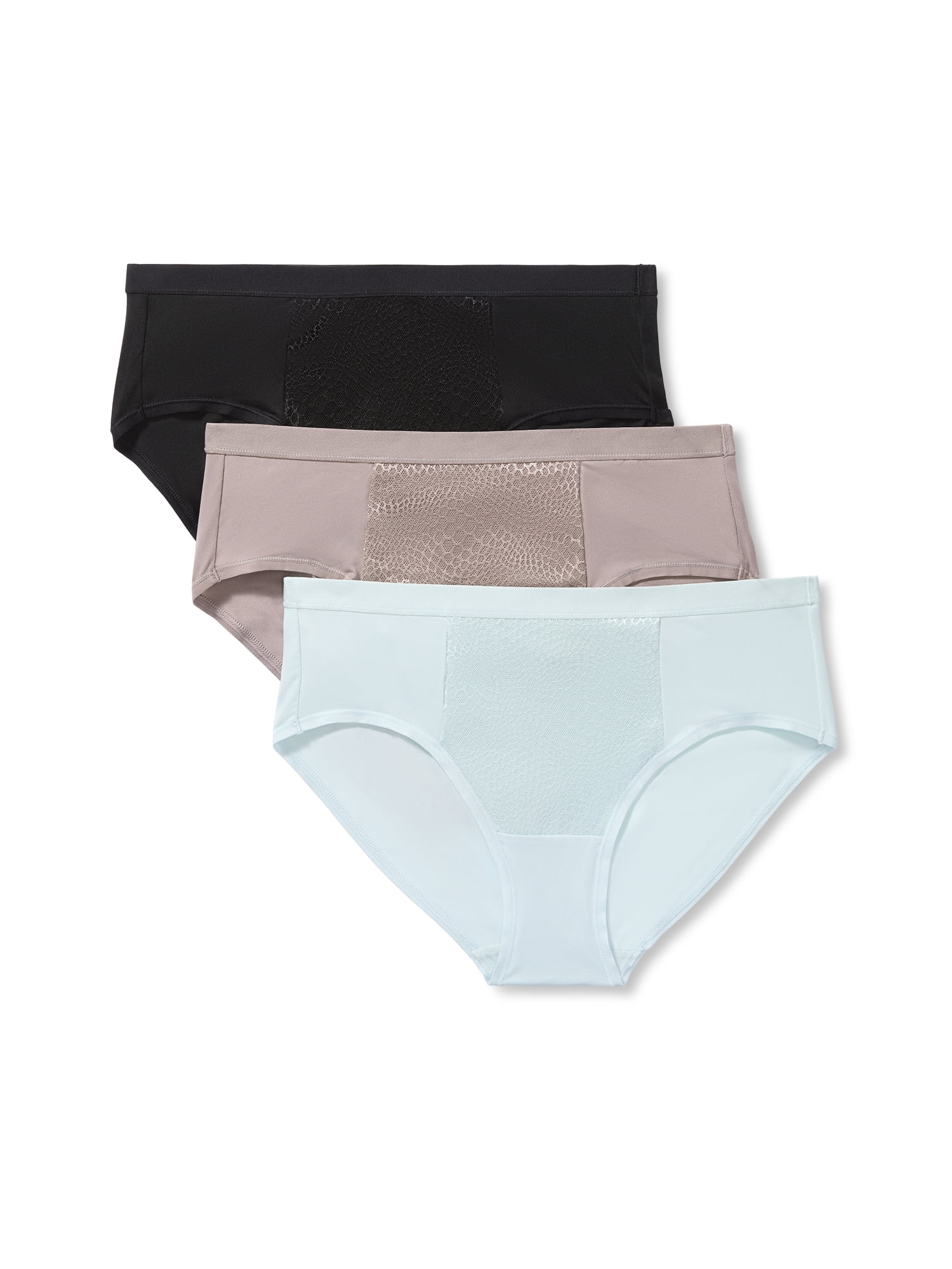 Warners® Blissful Benefits Women's Tummy-Smoothing Mid-Waist Microfiber 3-Pack Hipster S-3XL