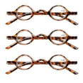 thumbnail image 1 of 3PK Unisex Small Round Reading Glasses Blue Light Blocking Readers Men Women, 1 of 4
