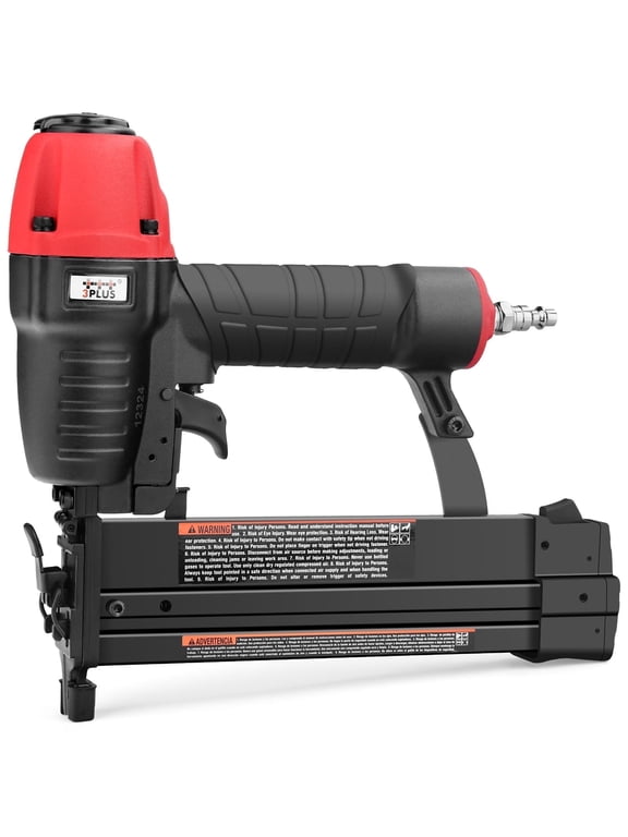 HF509040SP Pneumatic Nail Gun 18 Gauge 2" Brad Nails | 1/4'' Narrow Crown Stapler| 2 in 1