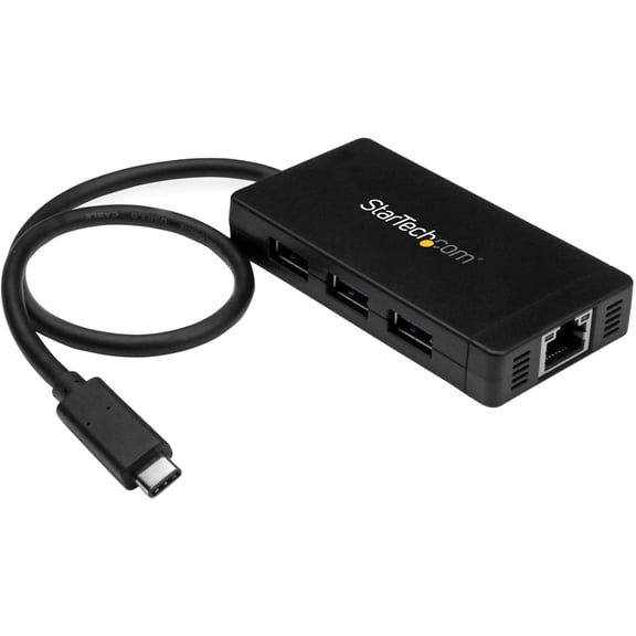 3PORT USB C HUB W/ GBE USB