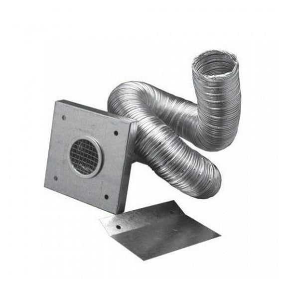 3PVP-AIK 2" Outside Air Kit for Pellet Stoves, 2" x 60" Flex Pipe with Wall Plate Screen