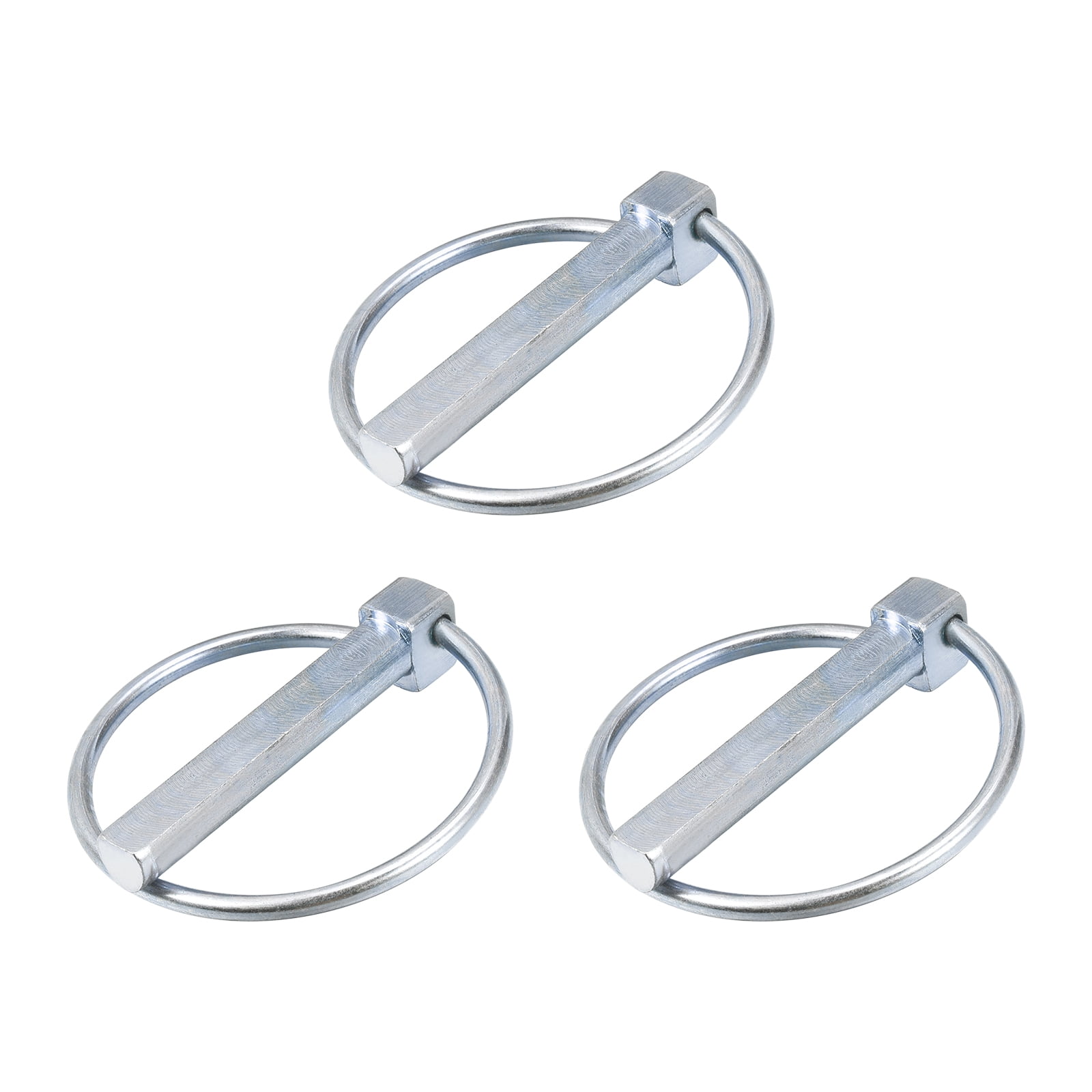 3Pack 1/2" x 2-3/4" Linch Pin with Ring, Trailer Pins Assortment Kit for Boat Kayak Trailer Tractor Trolley, Gold