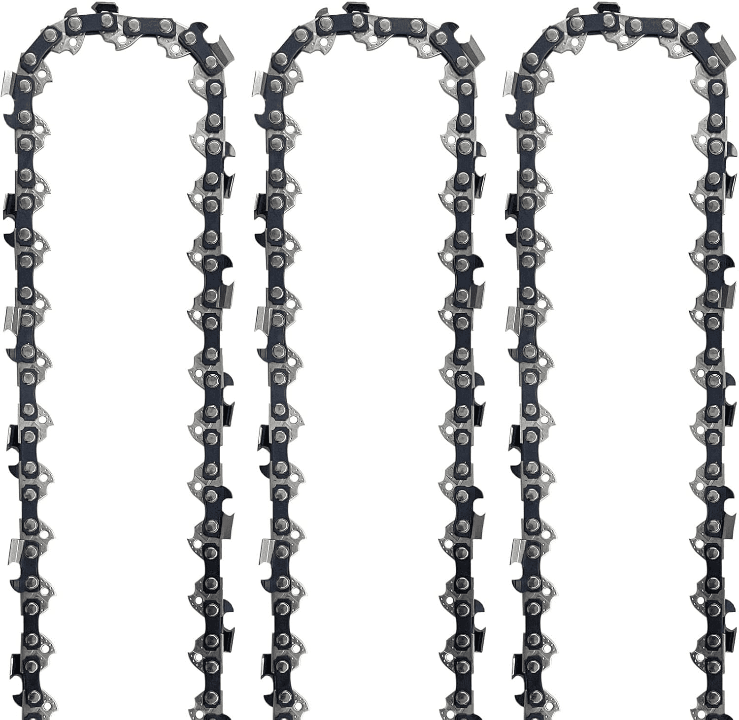 3Pack 14 Inch Chainsaw Chain 52 Drive Links, .050" Gauge, 3/8" LP pitch ...