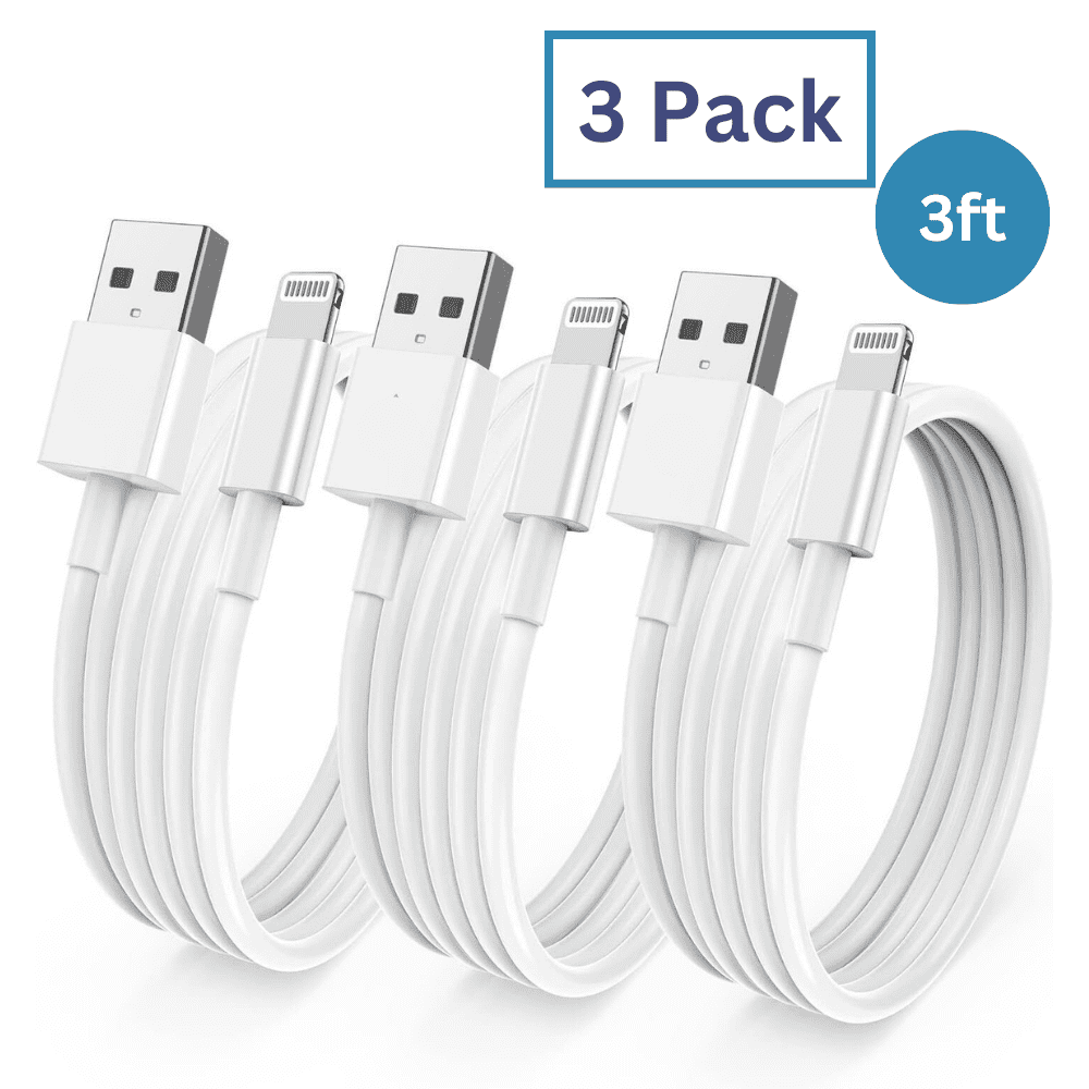 3Pack 3FT iPhone Lightning Cable iPhone Charger Lightning to USB A