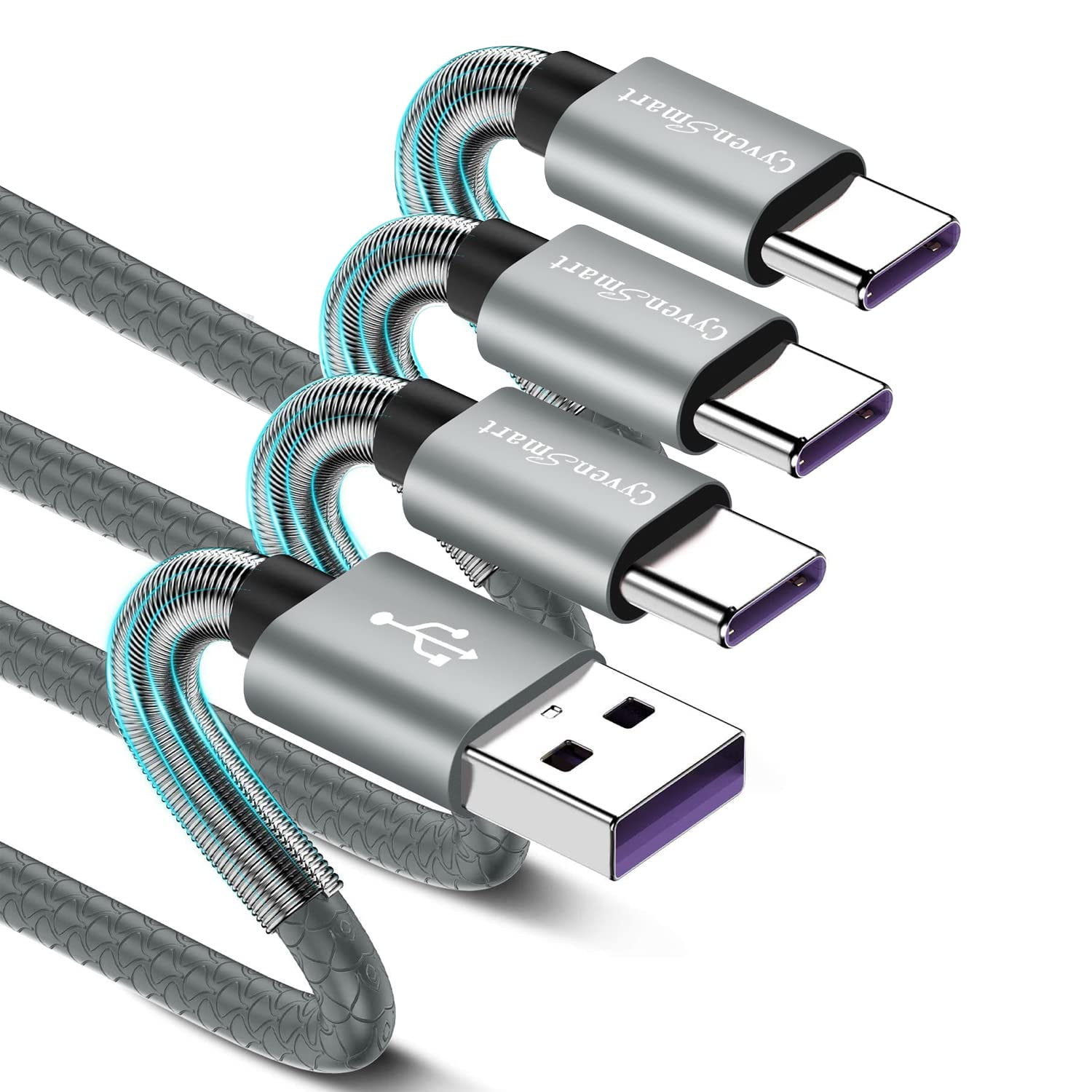 [3Pack 3ft] Compatible with Samsung Galaxy S9 S10 S8 Plus Charger Cord