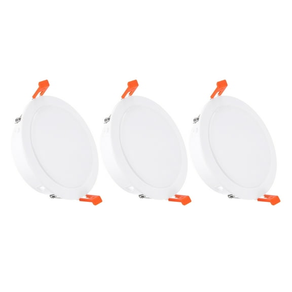 3Pack 5.2" Spring Ceiling Cover Plate, Recessed Light Trim Wall Mount Downlight Hole Cap Decorative Panel with Buckle Suitable for 4.2-4.9" Round Hole Glass Ceiling Openings, White