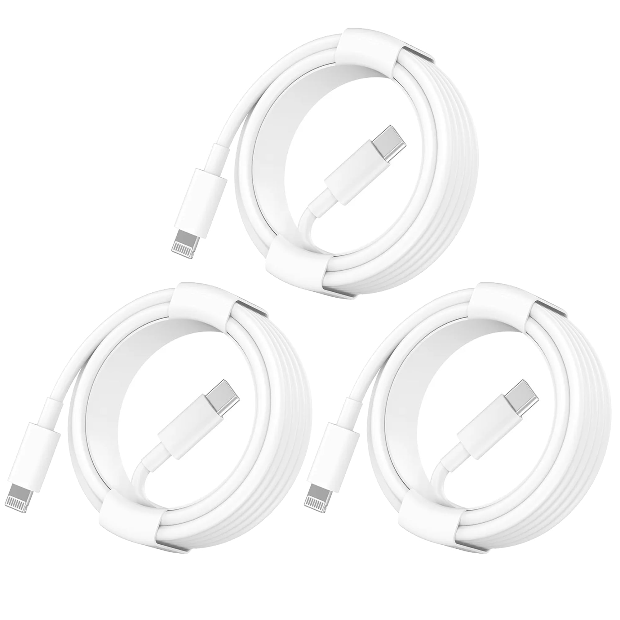 3Pack 6ft USB C to Lightning Cable, Fast Charger for iPhone 14 Pro Max