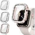[3Pack for Apple Watch Screen Protector Case Series 9 8 7 45mm