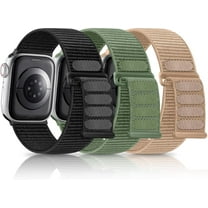 3Pack Band Compatible for Apple Watch Band 38mm 40mm 41mm 42mm 44mm 45mm 49mm Women Men,Breathable Braided Woven Fabric Nylon Sport Loop Replacement Strap for iwatch SE Ultra Series 9 8 7 6 5 4 3 2 1