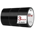 thumbnail image 1 of 3Pack Black Duct Tape Heavy Duty Waterproof Strong Adhesive Duct Tape Bulk for Indoor Outdoor Repairs 60 Yards x 2 Inch Total, 1 of 6