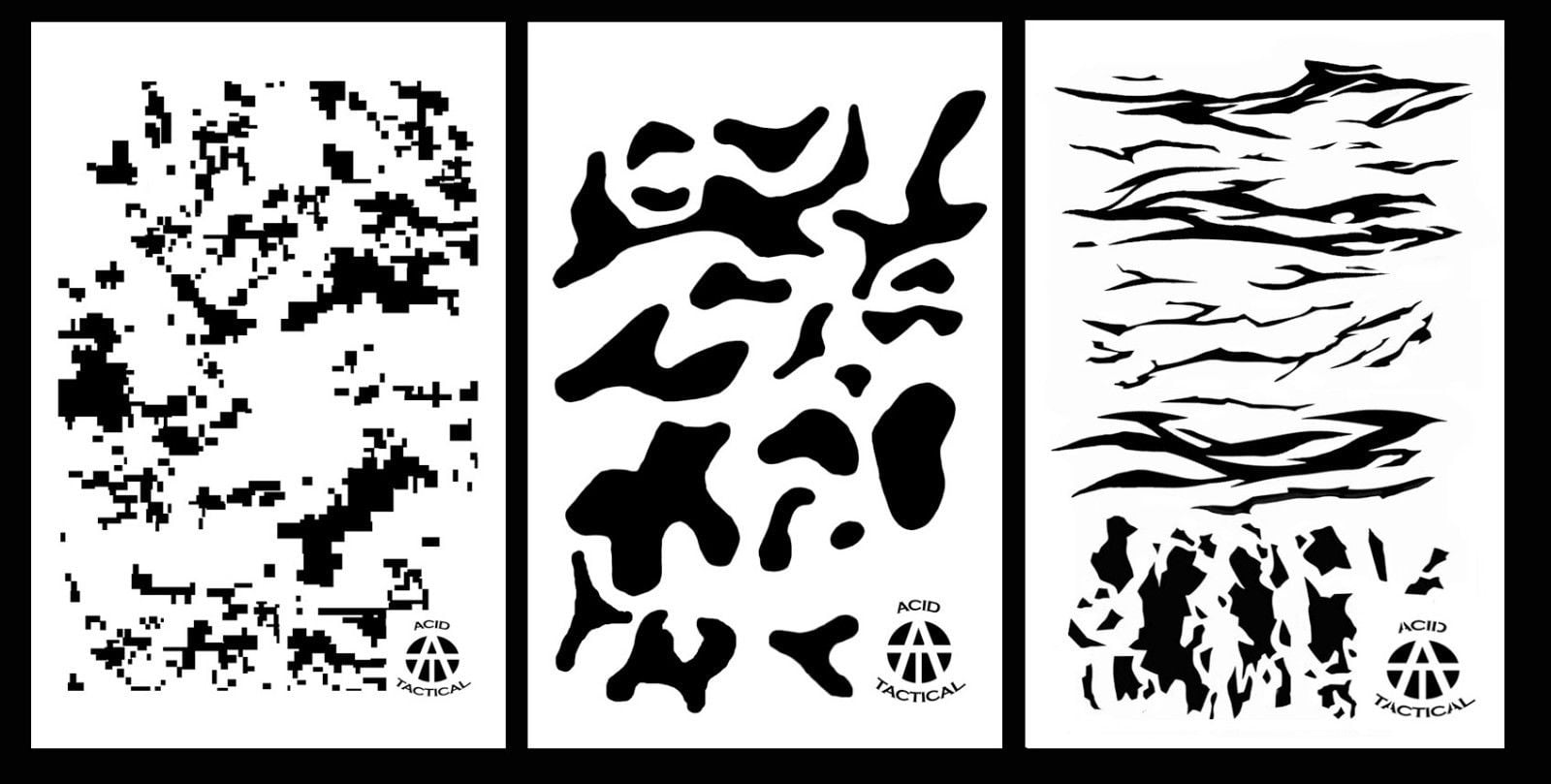 3Pack! Camo Gun Stencils 10 Mil 14 3pack-camo-gun-stencils-10-mil-14-camouflage-multicam-digital-tiger-stripe-walmart-com