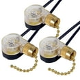 3Pack Ceiling Fan Light Switch ZE109 Fan Switch Ceiling Pull Chain
