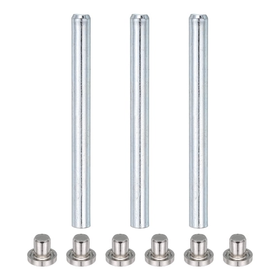 3Pack Door Hinge Pins, 3.5 Inch Removable Hinge Pins, Silver