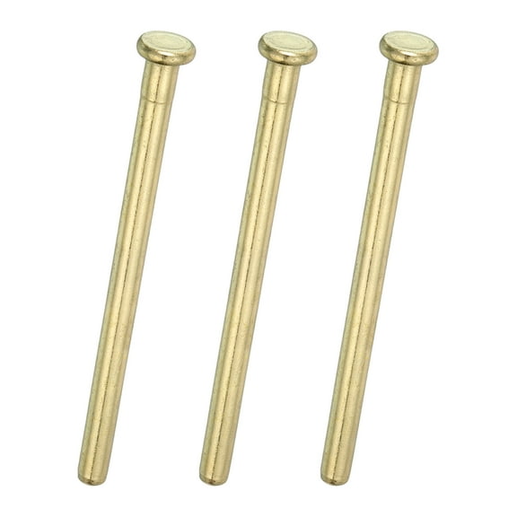 3Pack Door Hinge Pins, 3.62 Inch Removable Hinge Pins, Gold