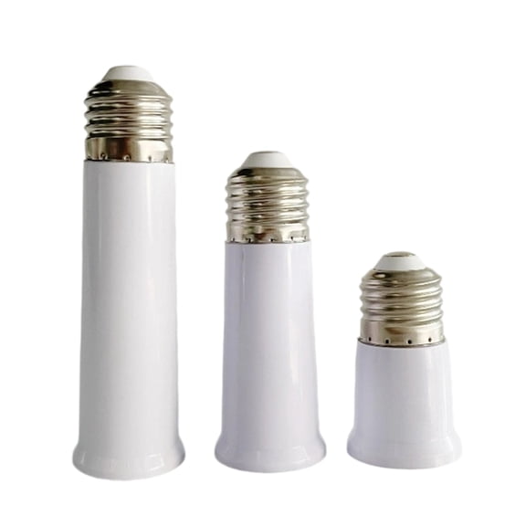 3Pack E27 Extension Socket 65 95 120mm PBT Metal For Ceiling Fan Light Socket Extension