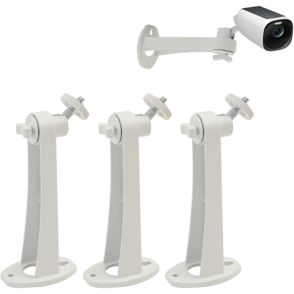 3Pack Extremely Long 6 in Camera Mount for eufyCam 2C/2C Pro, 3C/S300, for Camera, for SoloCam S220/C210, Adjustable Wall Mount Brackets Indoor/Outdoor, Aluminum Alloy Rust-Proof and Durable