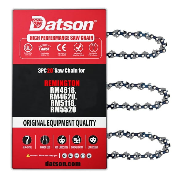 3Pack H78 20 Inch Chainsaw Chain 78 Drive Links .325" Pitch .050" Gauge for REMINGTON : RM4618, RM4620, RM5118, RM5520