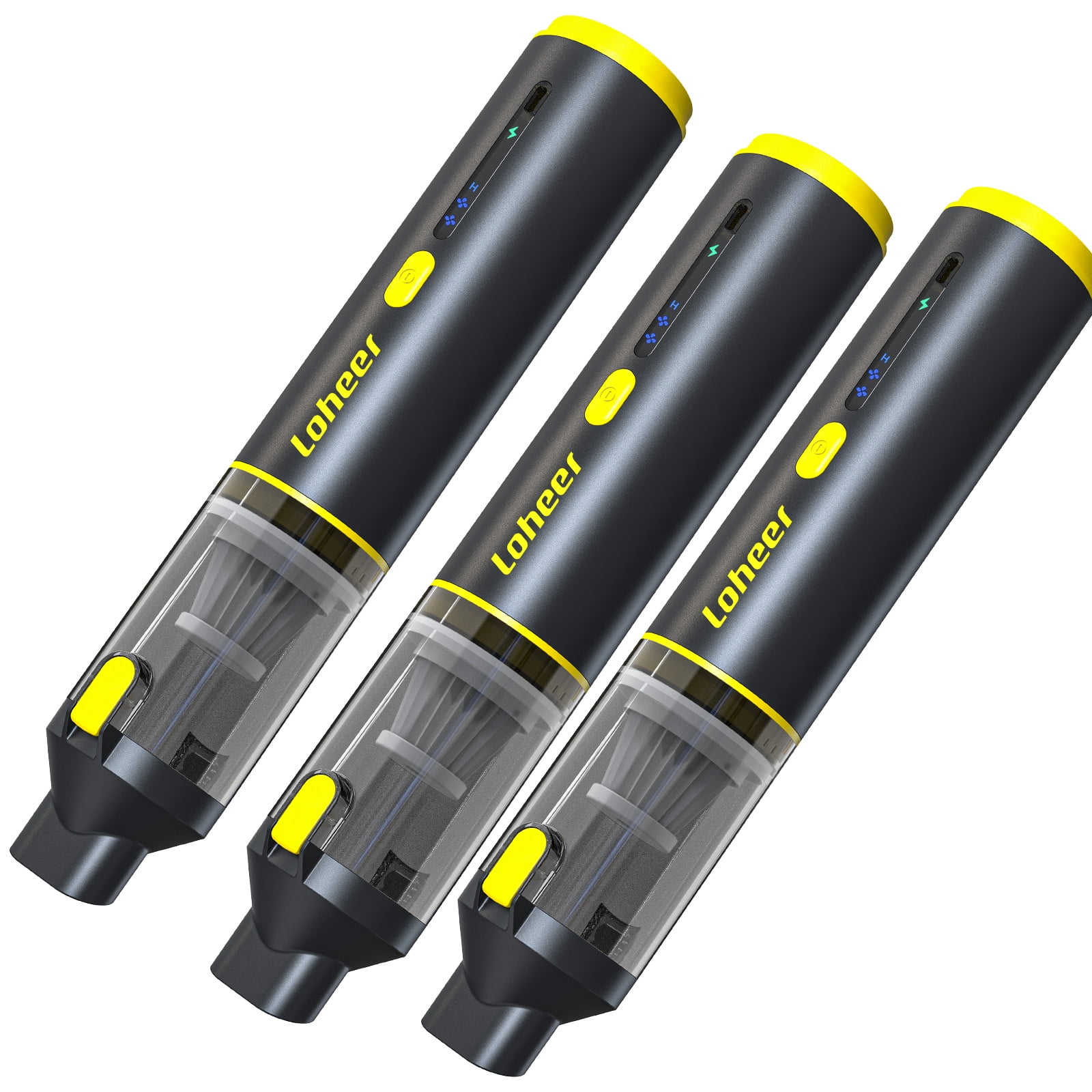 3Pack Handheld Vacuum Cordless, Portable Car Vacuum Cleaner, 16KPA Powerful Suction for Car Home Pet