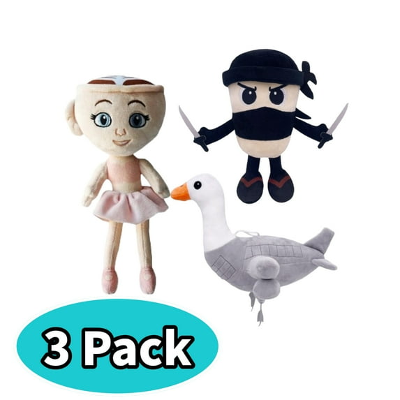 3Pack Italian Brainrot Toy, Cappuccino Assassino and Cappuccina Ballerina Tralalero Tralala Plush Ai Italian Animals Italian Brainrot Toy, Cozy Bedtime Plush, Birthday Gifts for Girls, Boys & Kids