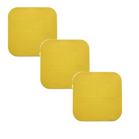 3Pack Jar Opener, Rubber, Multi-function Silicone Bottle Opener for Seniors with Arthritis Weak Hands Lid Cap Gripper Pads Kitchen Coasters Gadgets Yellow