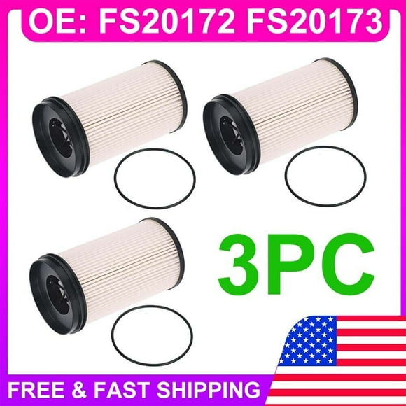 3Pack K37-1029 Fuel Filter FS20172 K37-1012 K37-1011 For Peterbilt Kenworth
