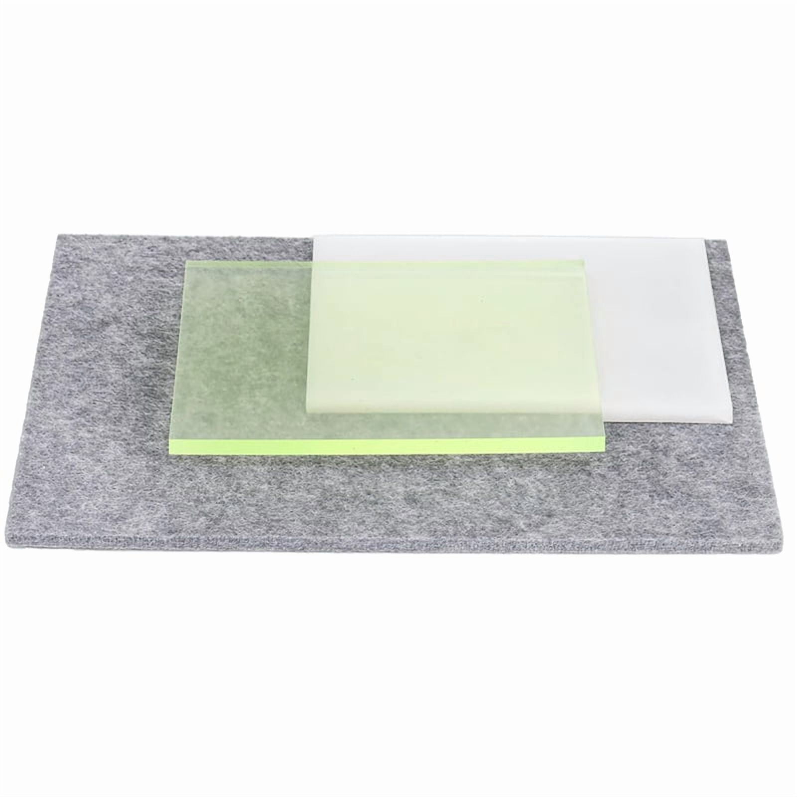 3Pack Leather Punch Pad, Plastic Mute Hole Punching Chisel Mat and Sound Absorbing Pad-Cutting Board for Leather Working