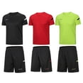 thumbnail image 1 of BUYJYA 3Pack Men's Workout Set Gym Clothes Active Shorts Shirt Set for Running Basketball Football and Daily Life,Size S-3XL, 1 of 9