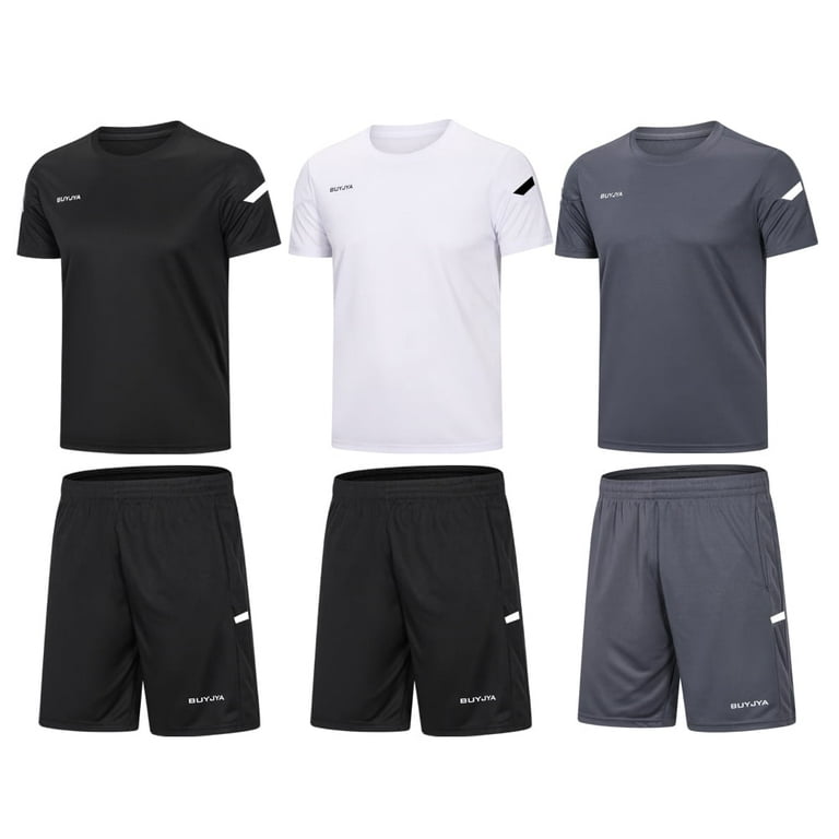 WanNiu Men's 3 Pack Workout Shirts Dry Fit Athletic Gym T-Shirts for Men  Shorts Sleeve Mesh Moisture Wicking Shirts (201216-BlackGreyNavy-S) :  : Clothing, Shoes & Accessories