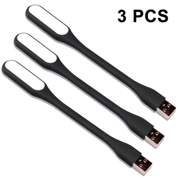 3Pack Mini USB LED Light Lamp, USB Light for Laptop Computer Keyboard, Flexible Reading Light, USB Powered LED Light, Portable USB Laptop Light