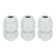 thumbnail image 1 of 3Pack NPT 1/4" Nylon Cable Glands, Waterproof Adjustable Wire Grommet, Gray, 1 of 6